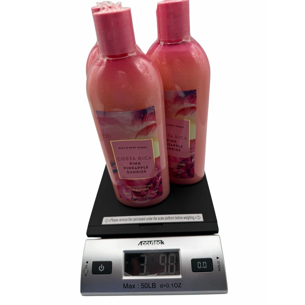 Bath & Body Works Costa Rica Pink Pineapple Sunrise Shampoo Bundle x3 New 16 oz - Picture 6 of 6